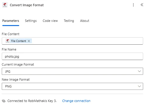 Converter formato de imagem no Power Automate